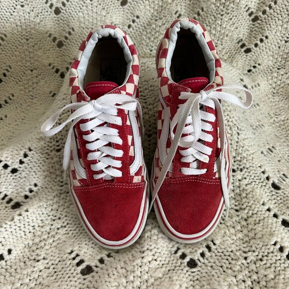 Vans Old Skool red checkered sneakers - Picture 4 of 9